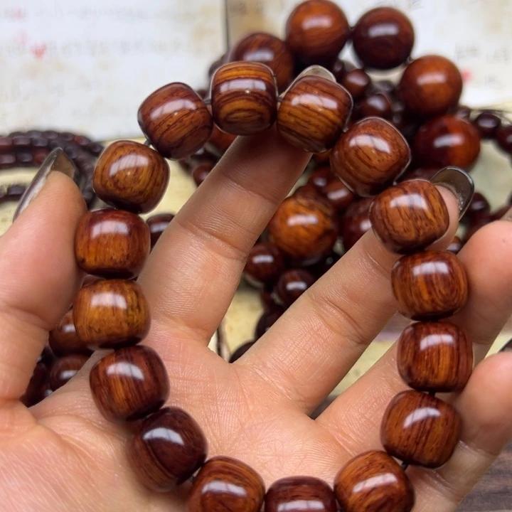 手串/手链花梨木类海南红降1314黄油微瑕