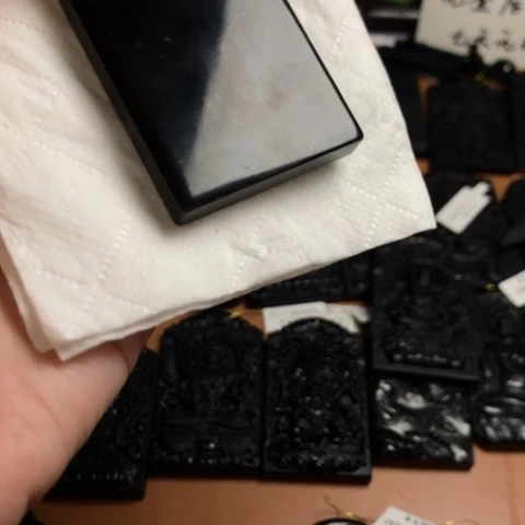 天然缅甸a货钢琴黑挂件