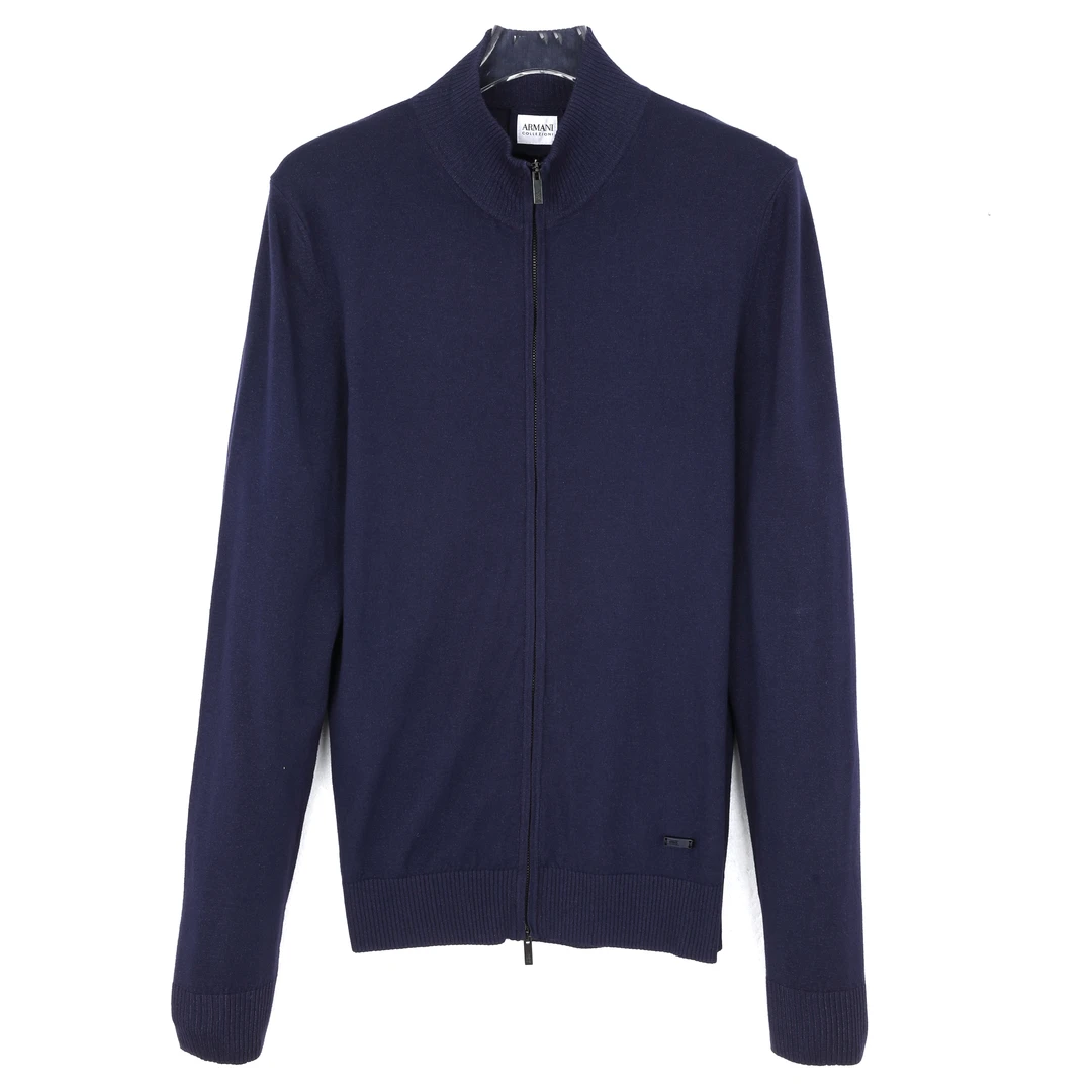 ARMANI COLLEZIONI阿玛尼 男士修身版立领拉链针织衫NCE02MNC05M