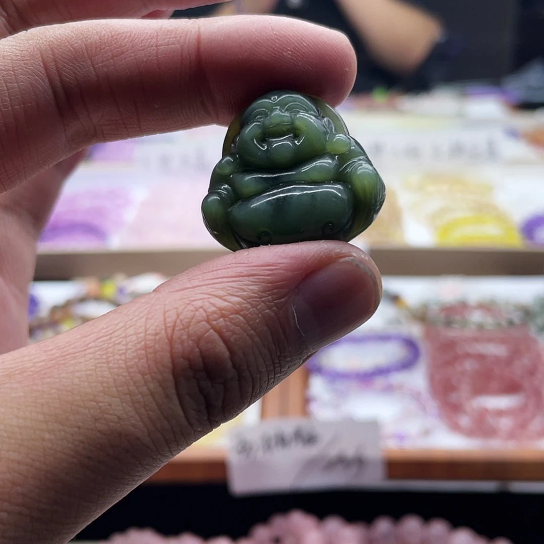d***u吊坠(不含链)未镶嵌和田玉猫眼碧玉吊坠