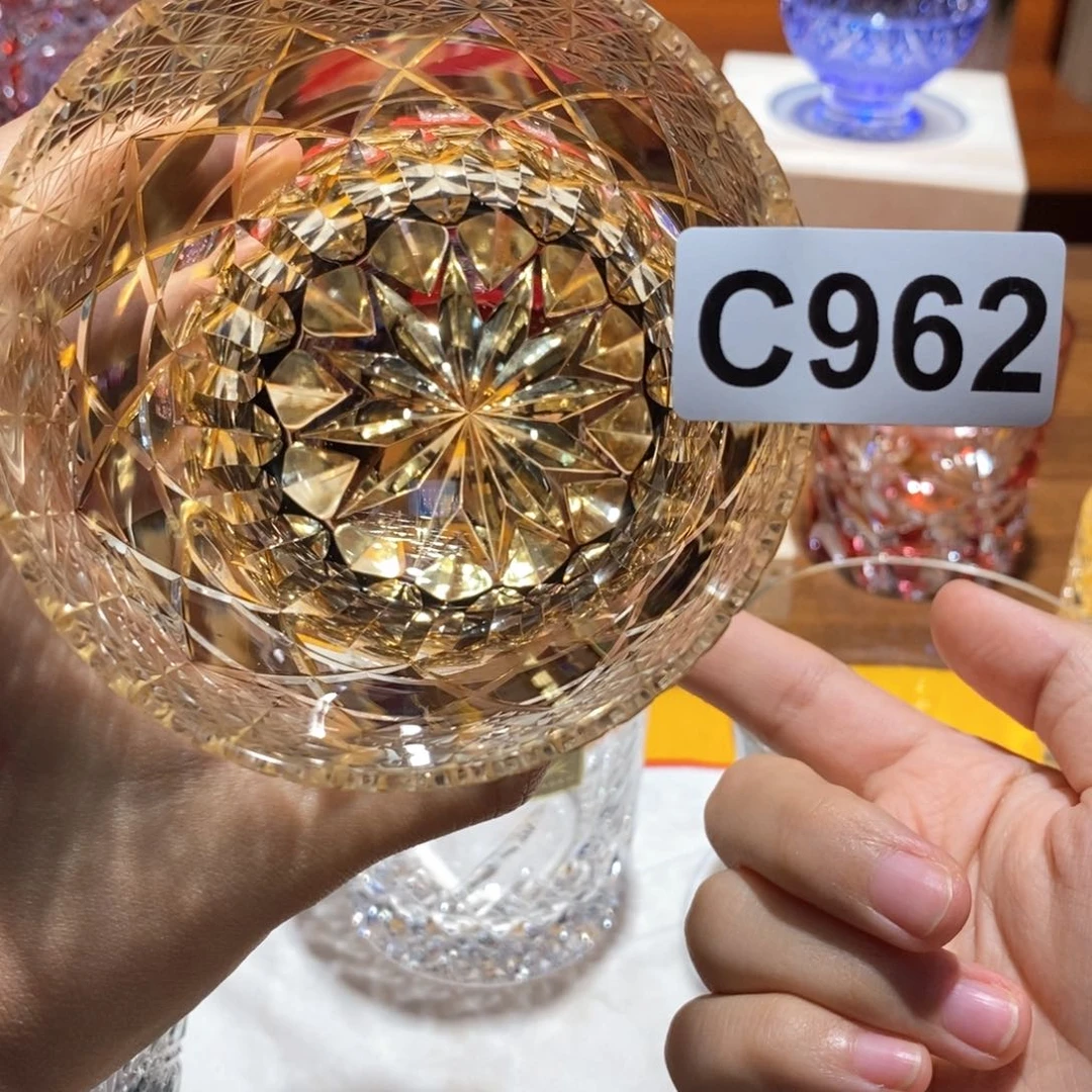 水晶玻璃吸管款紫莹石微瑕962