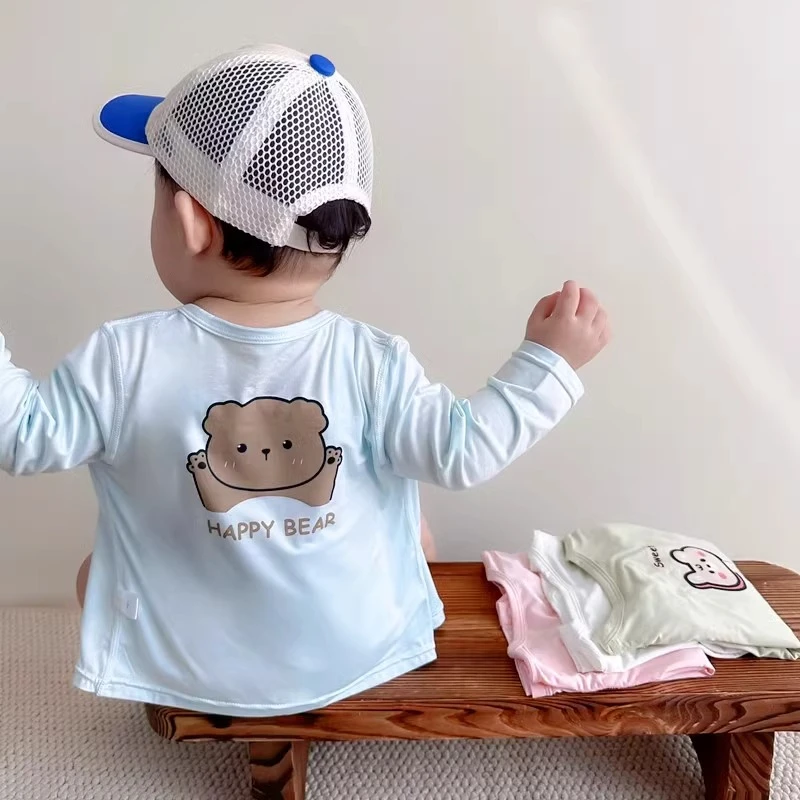 夏季新款婴幼儿防晒衣男女宝宝上衣长袖儿童薄款透气凉快可爱外套