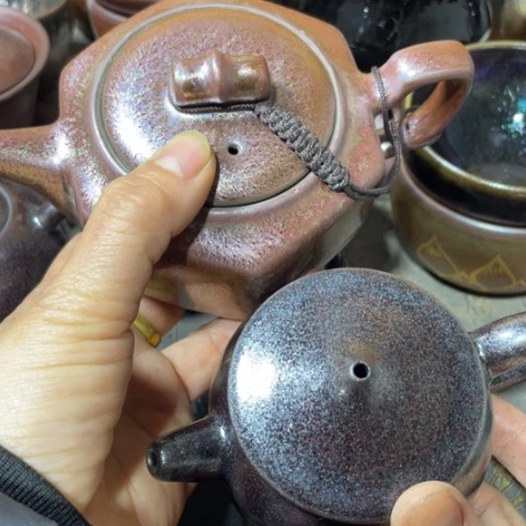 茶盏_**阶建阳建盏微瑕茶壶