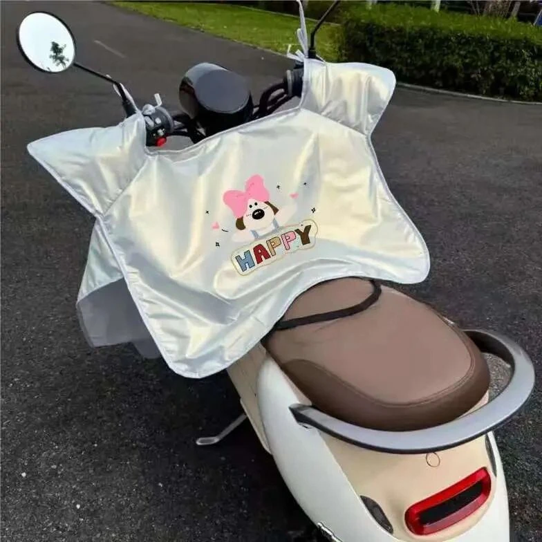 2025新款踏板摩托车挡风被四季通用电动车夏季女士防晒防水高颜值