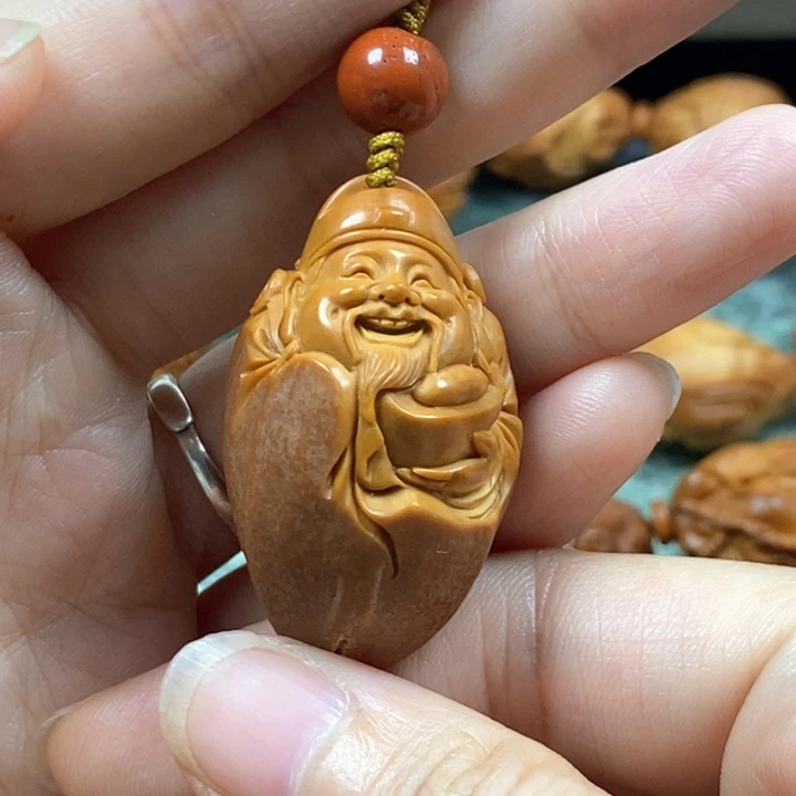 橄榄核手串/手链包衣财神