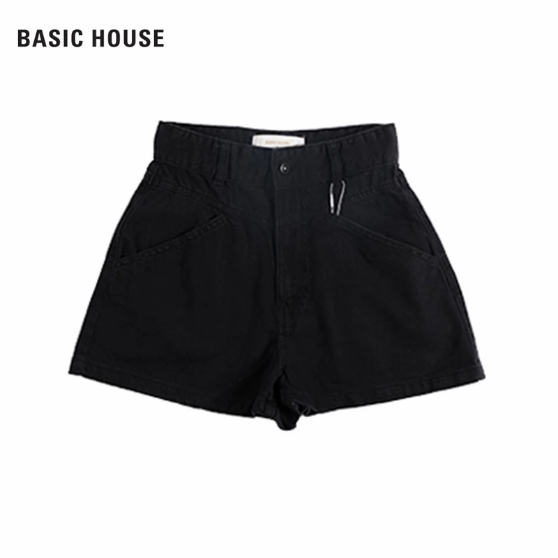 Basic House/百家好时尚牛仔短裤BJ2509-HWDP320CBK