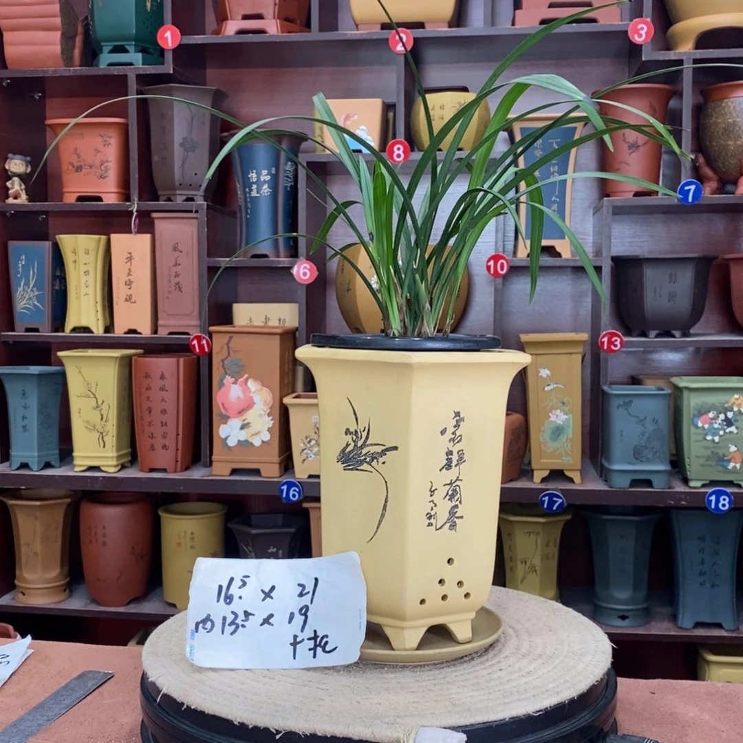 紫砂艺术紫砂花盆