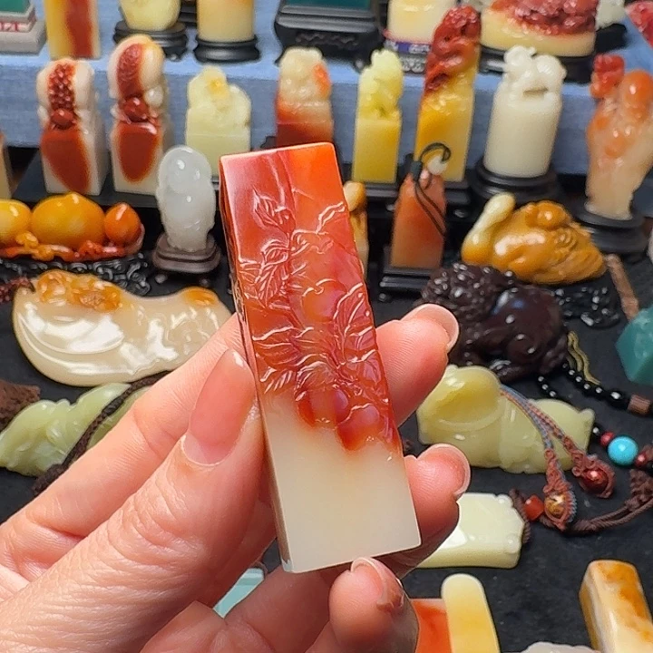 张***陀寿山石印石芙蓉石