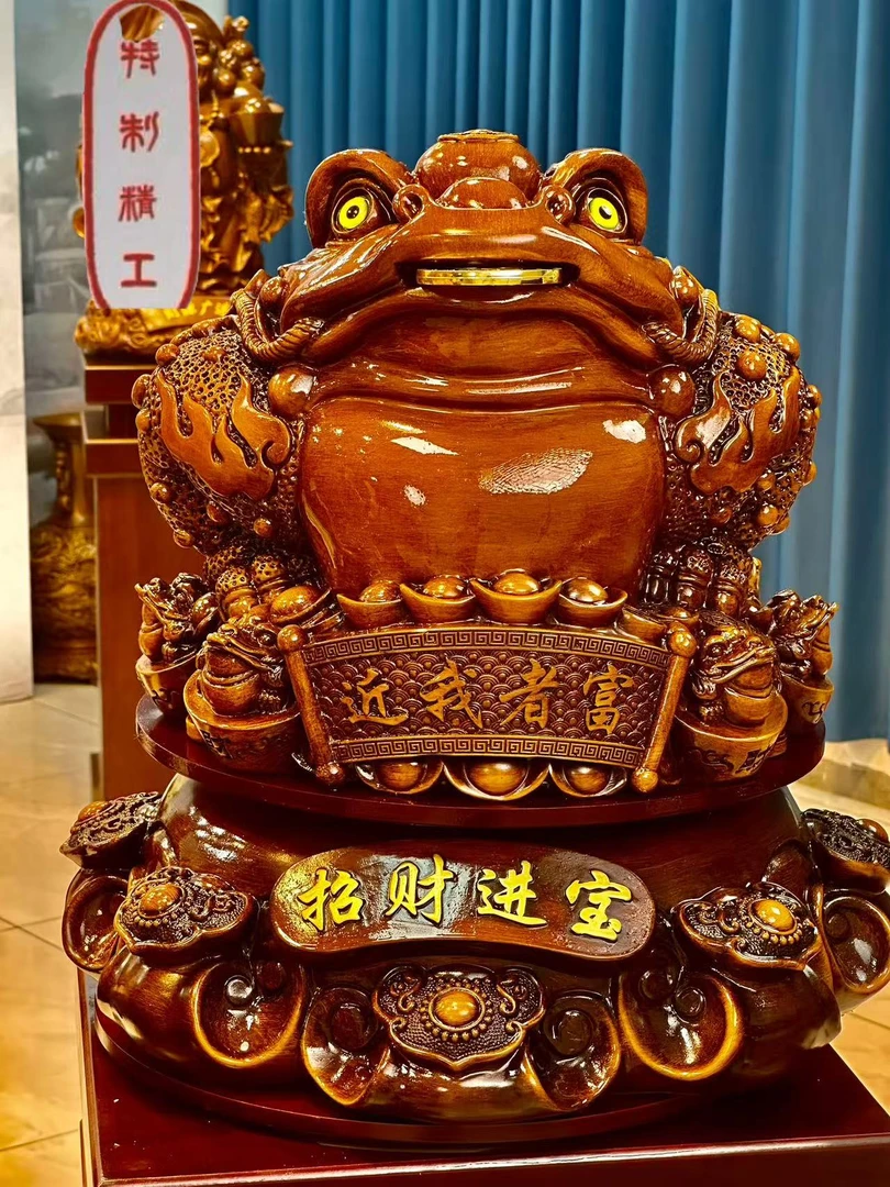 金蟾可旋转三足蟾开业送送人送礼高档摆件  SPL