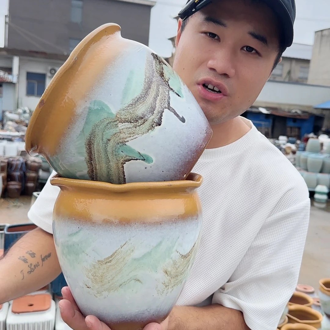 紫砂花盆王嫂花盆0924-519