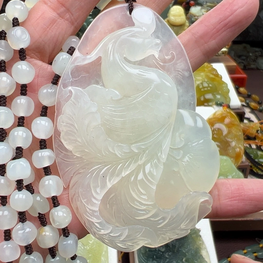 岫玉未镶嵌挂件挂件