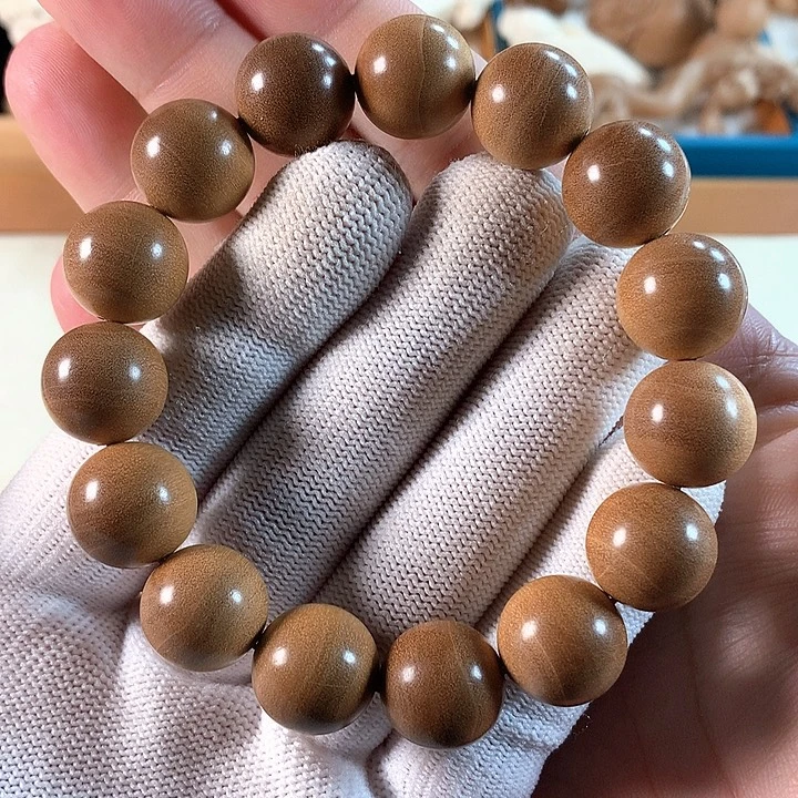 手串/手链檀香木横纹黑肉1.5奶香花香微微瑕精品福利