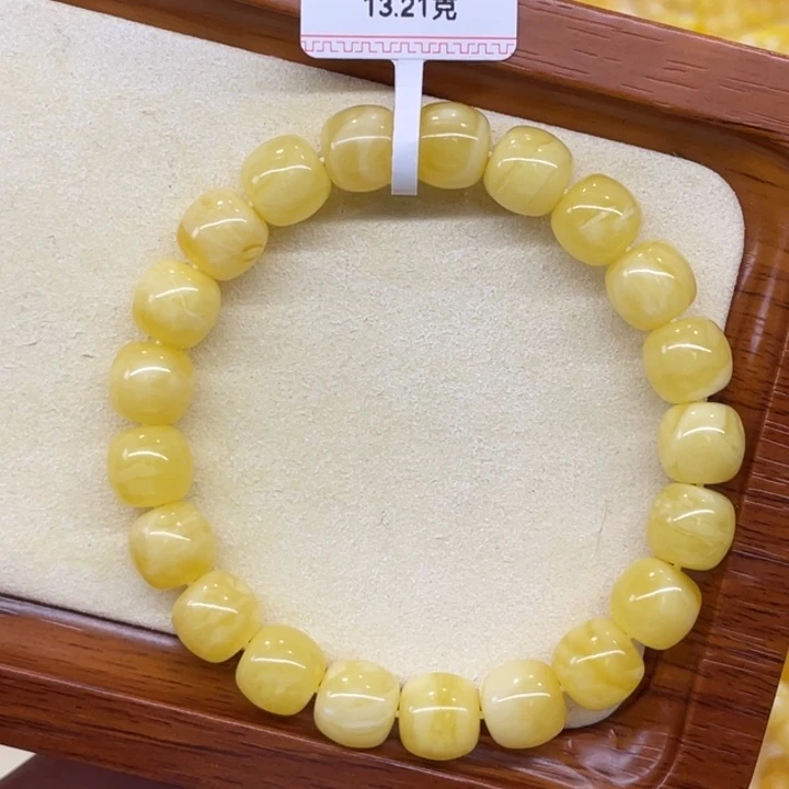 琥珀未镶嵌手链蜜蜡