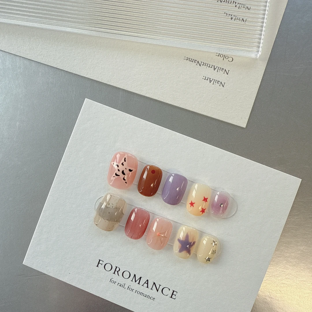 ｢派大星｣ Q弹布丁色 海星手绘 短方圆甲 扁甲友好