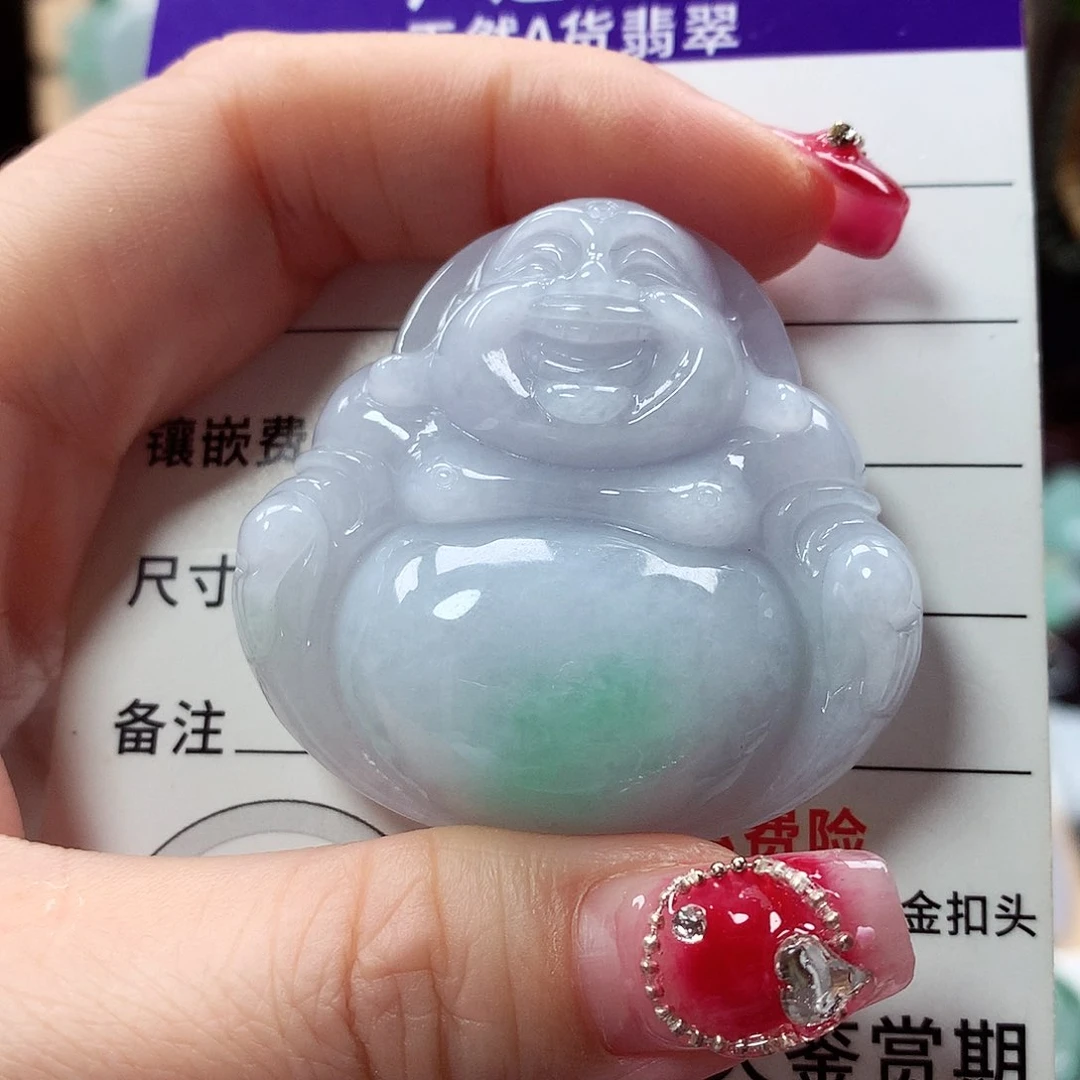 翡翠颈饰未镶嵌l****6佛公