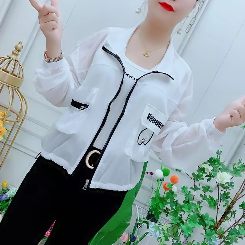 防晒衣女外穿夏季2025年新款韩版宽松显瘦小个子外套薄款潮流开衫