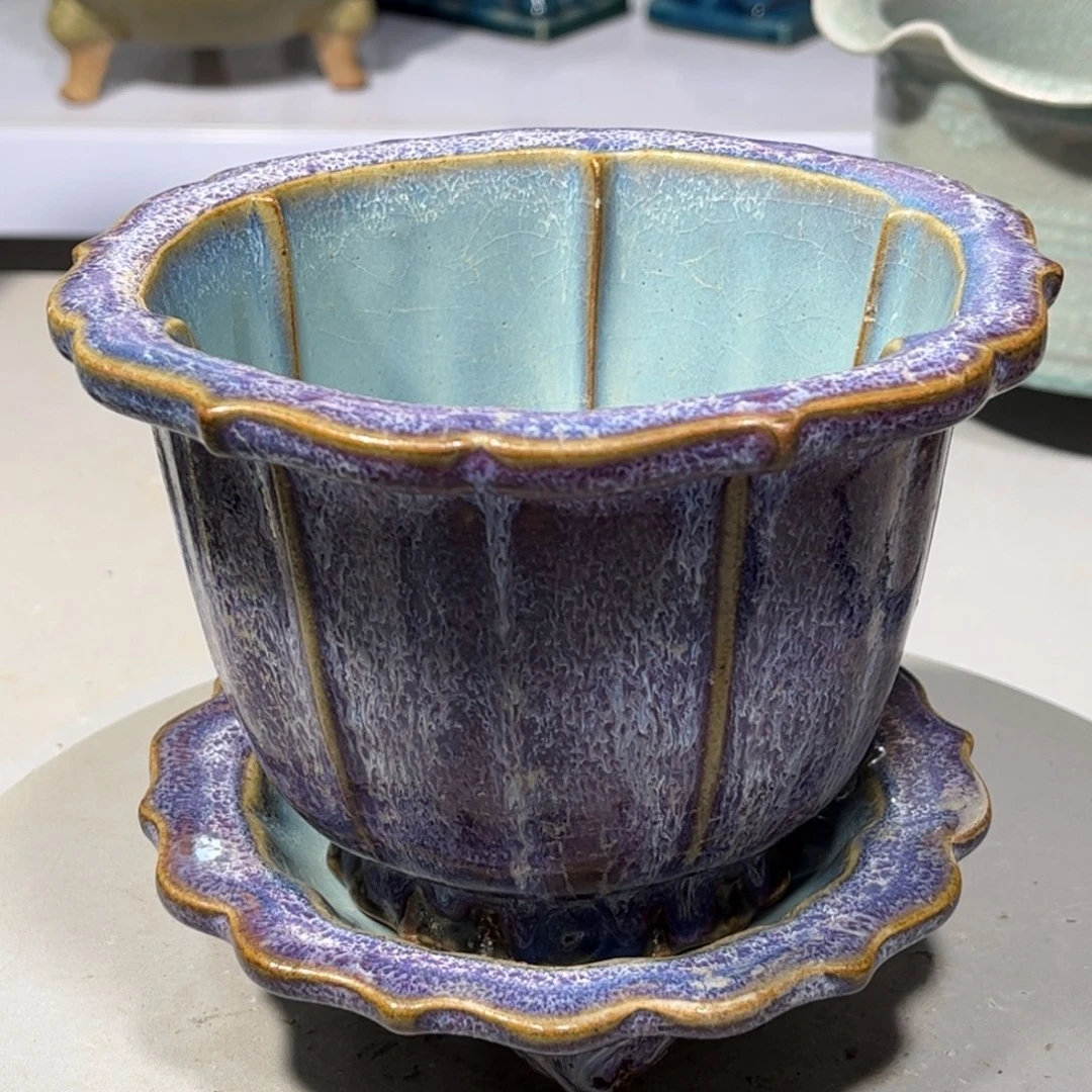 瓶钧窑瓷器品相完美