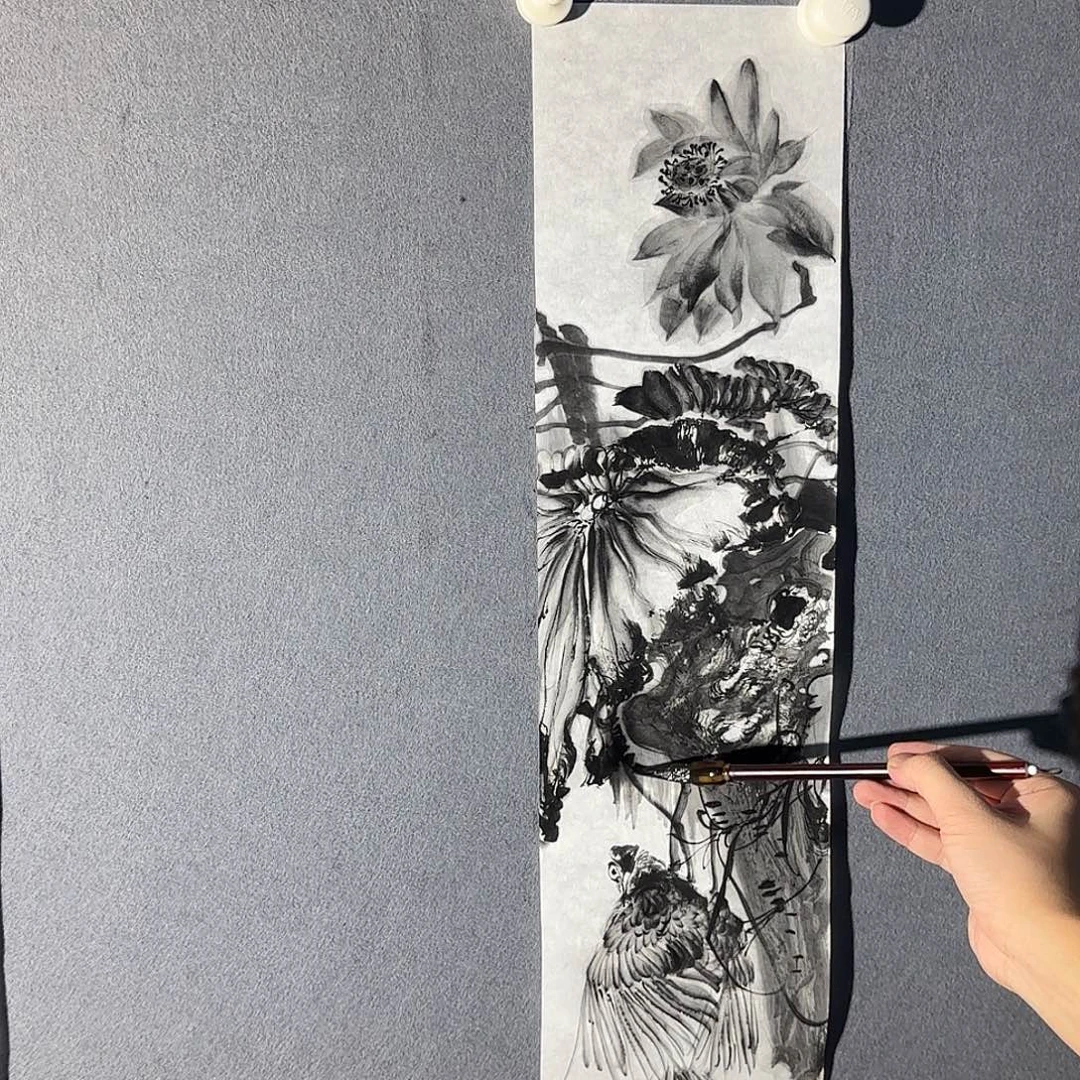 咕***咚国画老师精品作品欣赏