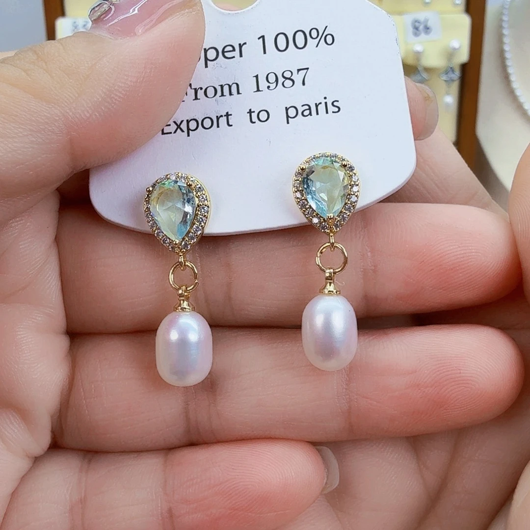 未镶嵌淡水珍珠耳饰