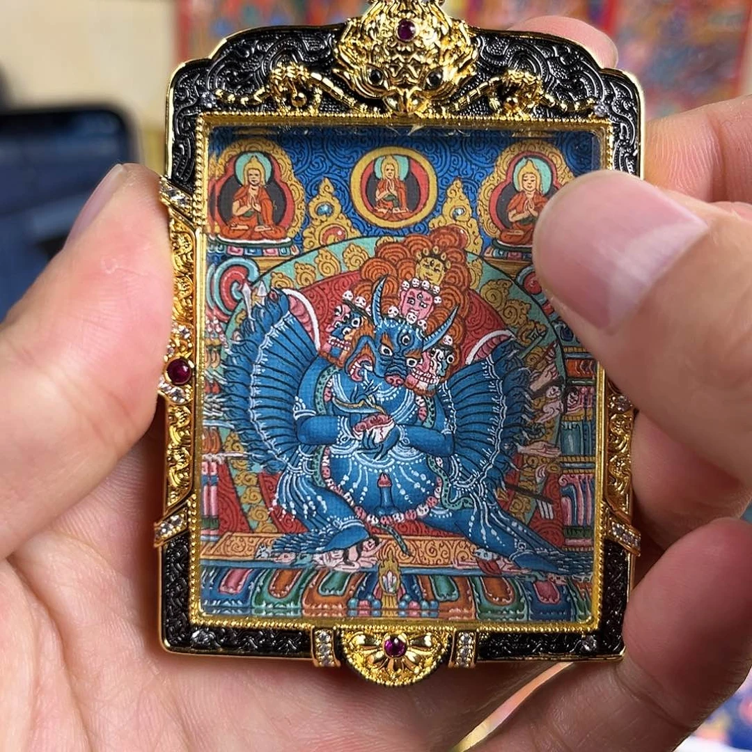 吊坠大威德｜收藏级别｜热贡手绘