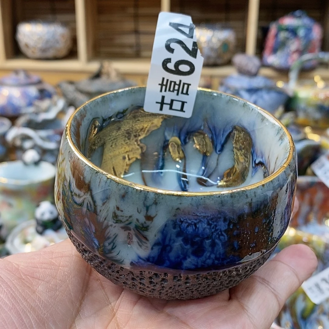 粗陶志野柴烧茶器
