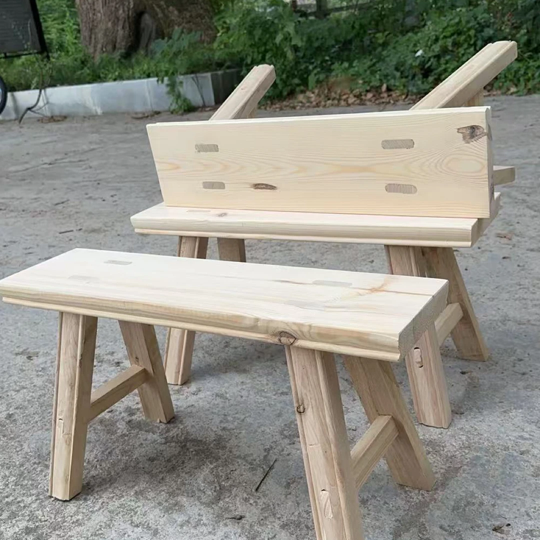 原木色透明凳幼儿园方形矮凳客厅椅子小凳家用餐桌