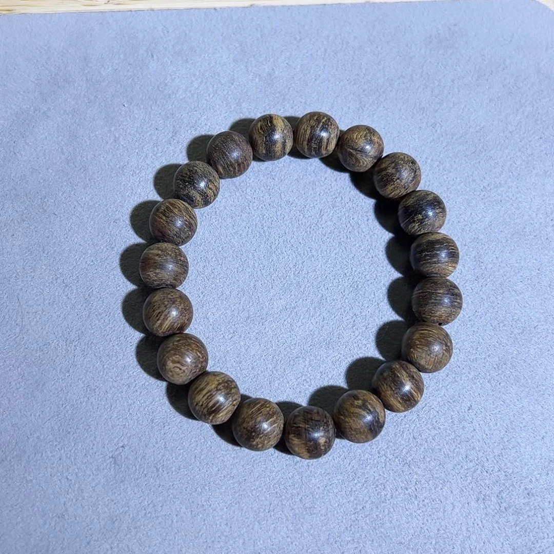 沉香手串天然达拉干老料1.05单圈 沉水级 一闻即爱