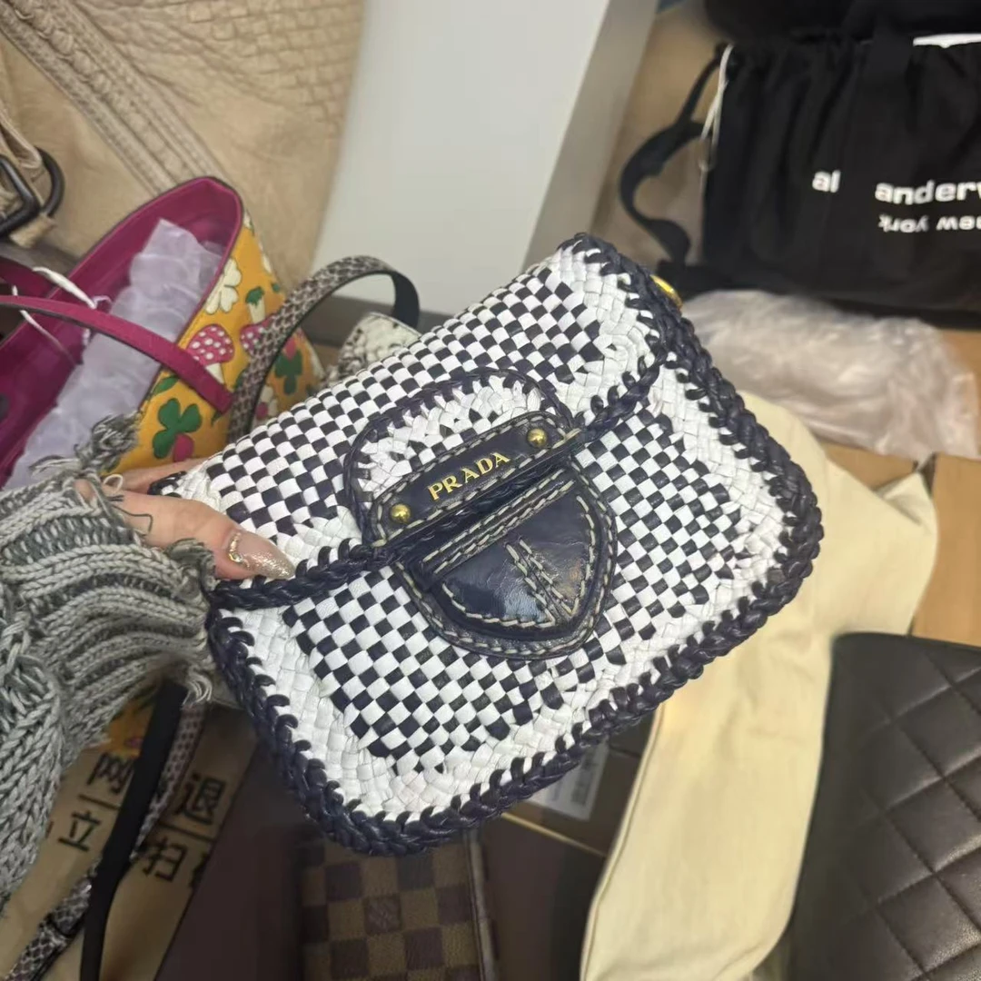 95新 Prada/普拉达 伦老板/95新/普拉达熊猫拼色