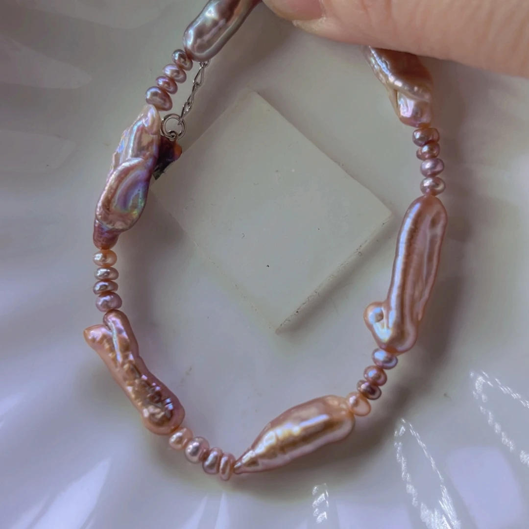 淡水珍珠手绳合金