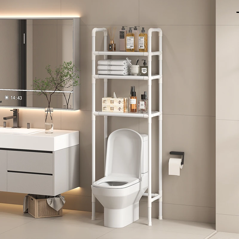 卫生间马桶置物架多功能家用落地架子浴室洗漱台旁厕所上方储物架