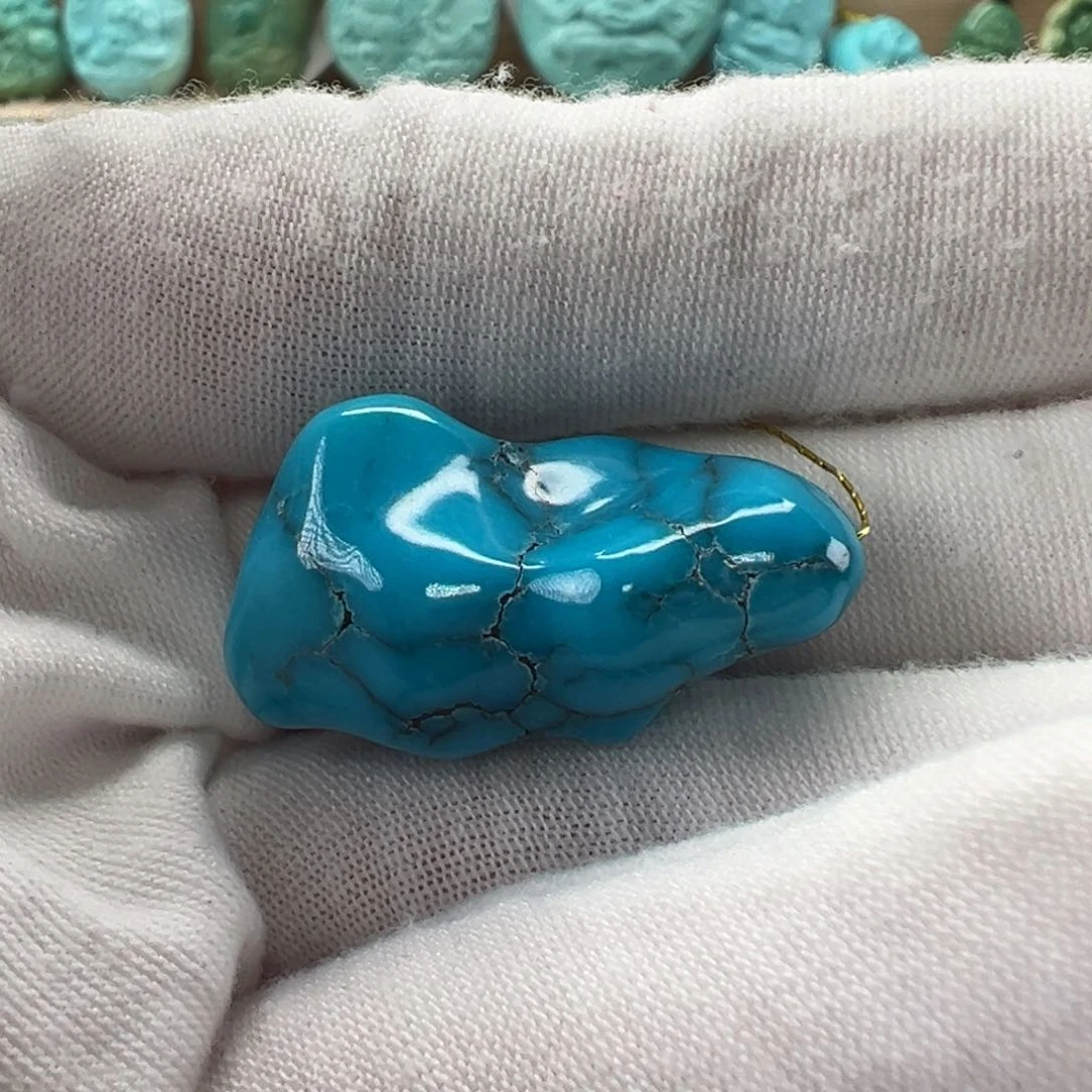 未镶嵌绿松石随形16.6mm