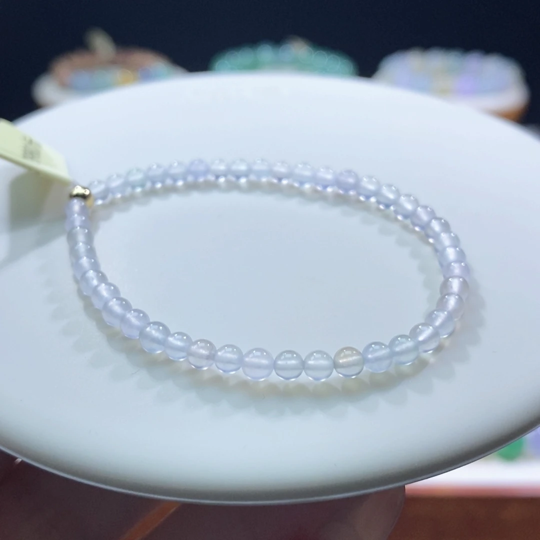 翡翠未镶嵌颈饰翡翠高冰小米珠手串