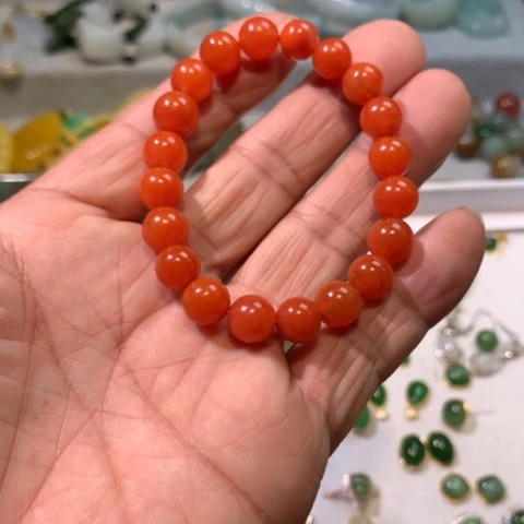未镶嵌手链南红玛瑙