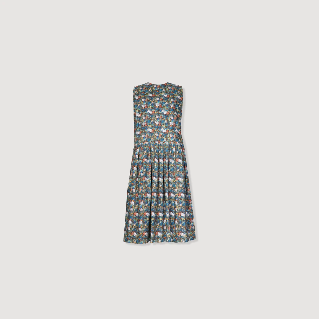 【海边印象】江南BY同款夏季新品100%棉小碎花无袖连衣裙25A1143