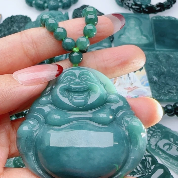 翡翠未镶嵌颈饰多样性发货天然A货翡翠