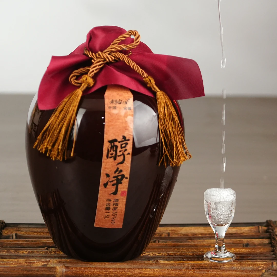 荣姐家酒醇净纯粮酒陈酒优级固态法老五甑工艺发酵55度1500ml
