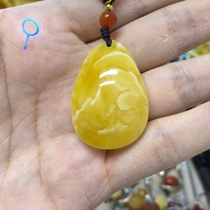未镶嵌蜜蜡裸石吊坠
