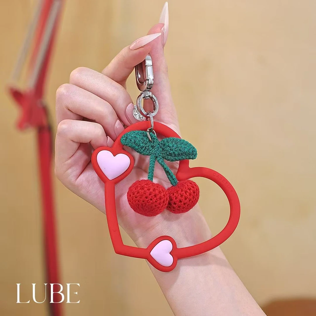 【心动樱桃】歪歪高定手工手机挂件适用于安卓苹果手机壳