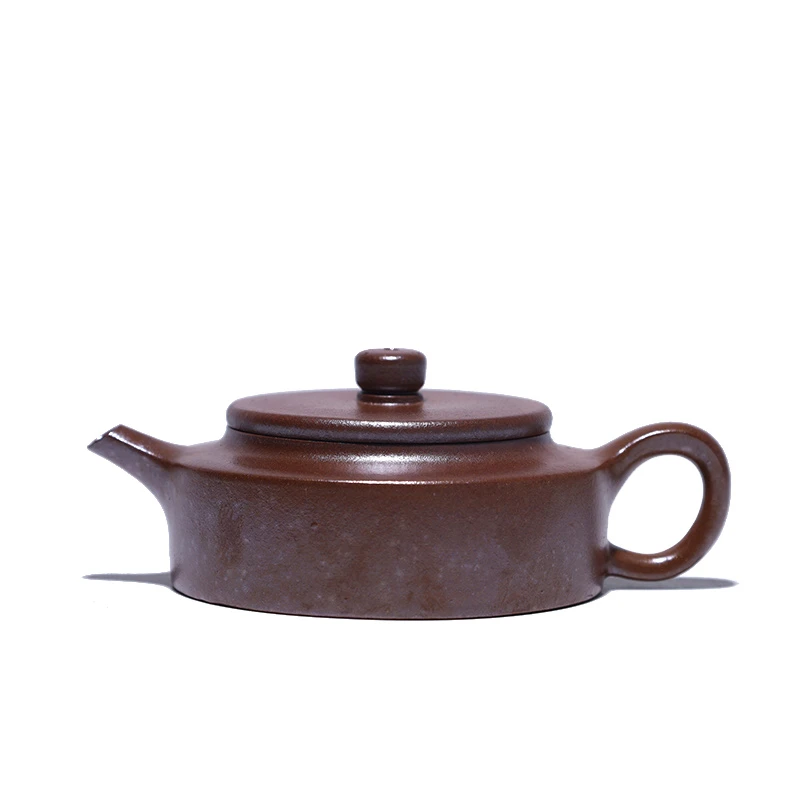 大吉羊柴烧 宜兴壶茶壶茶具 本山绿泥小周盘（裸烧）90ml庄泽明