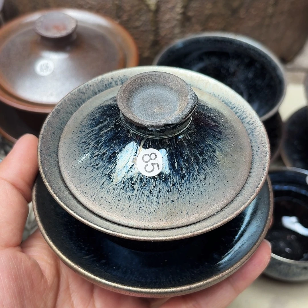 茶盏义兴龙窑建盏85微瑕