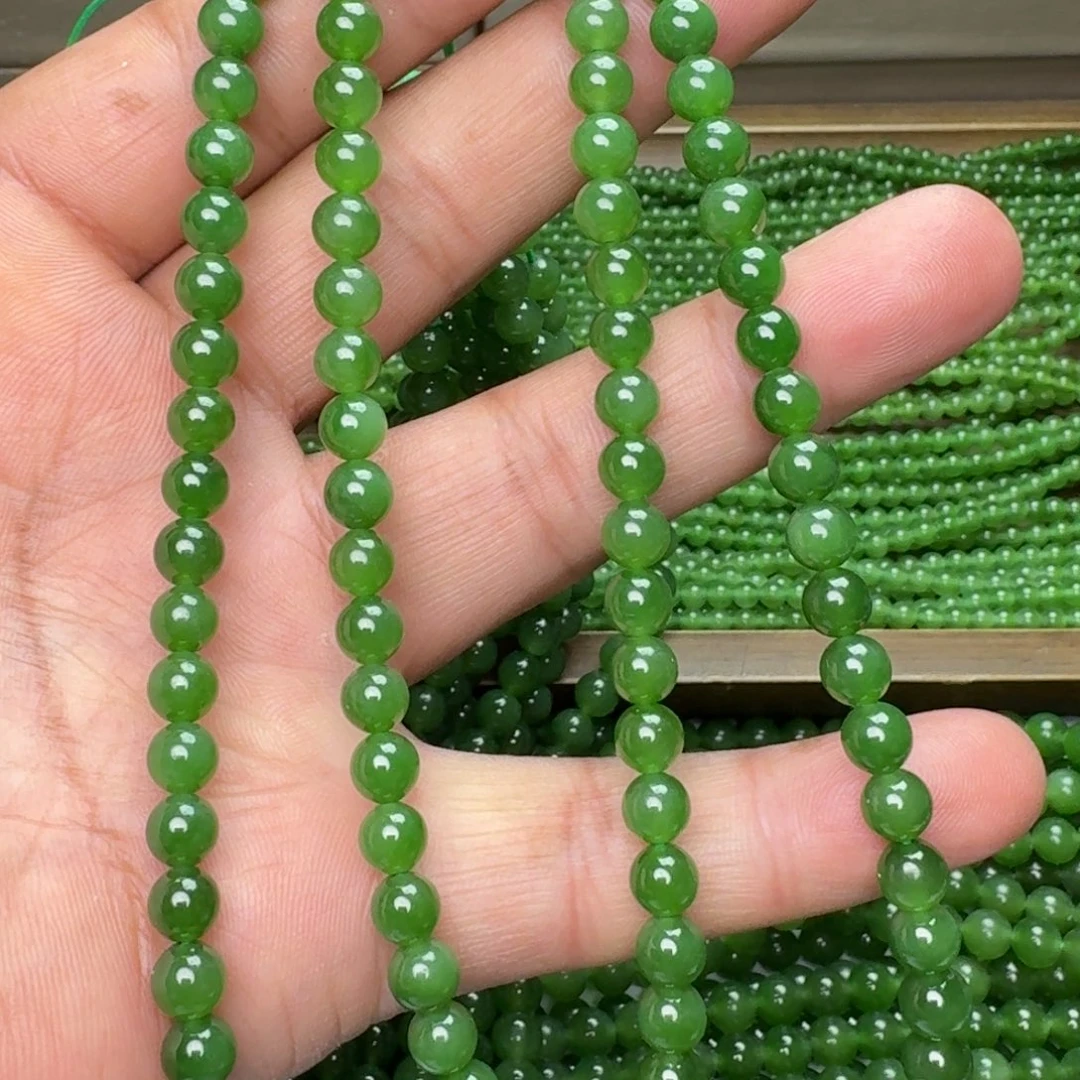 和田玉未镶嵌颈饰碧玉冰阳绿卡6 买一发一