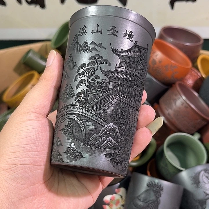 茶杯紫砂全手工紫砂主人杯