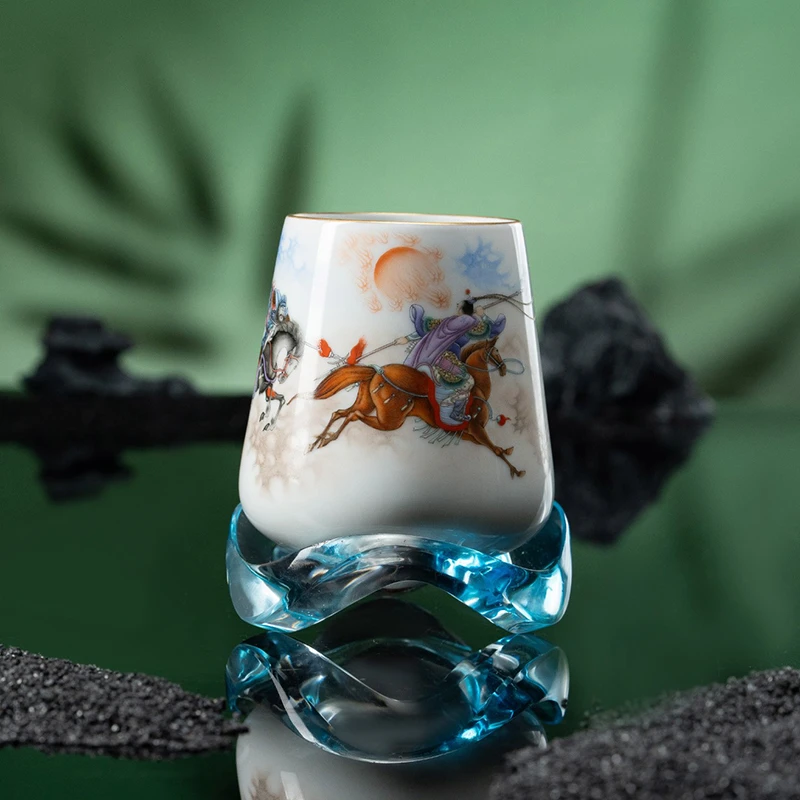 艺林堂 藏珍系列粉彩三国三英战吕布摇摇杯