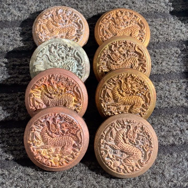 铜8枚花钱手工翻砂铸造现代工艺品