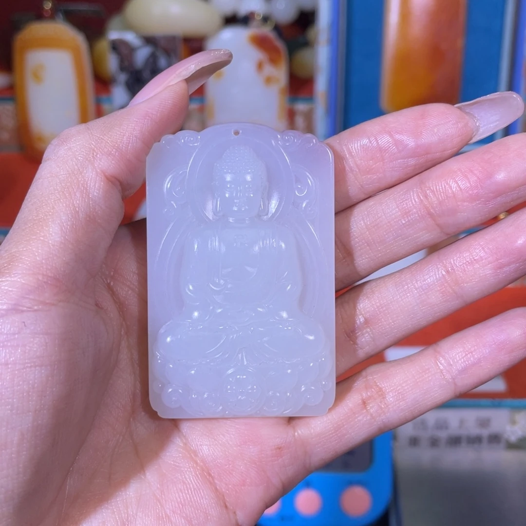 已***。和田玉未镶嵌挂件