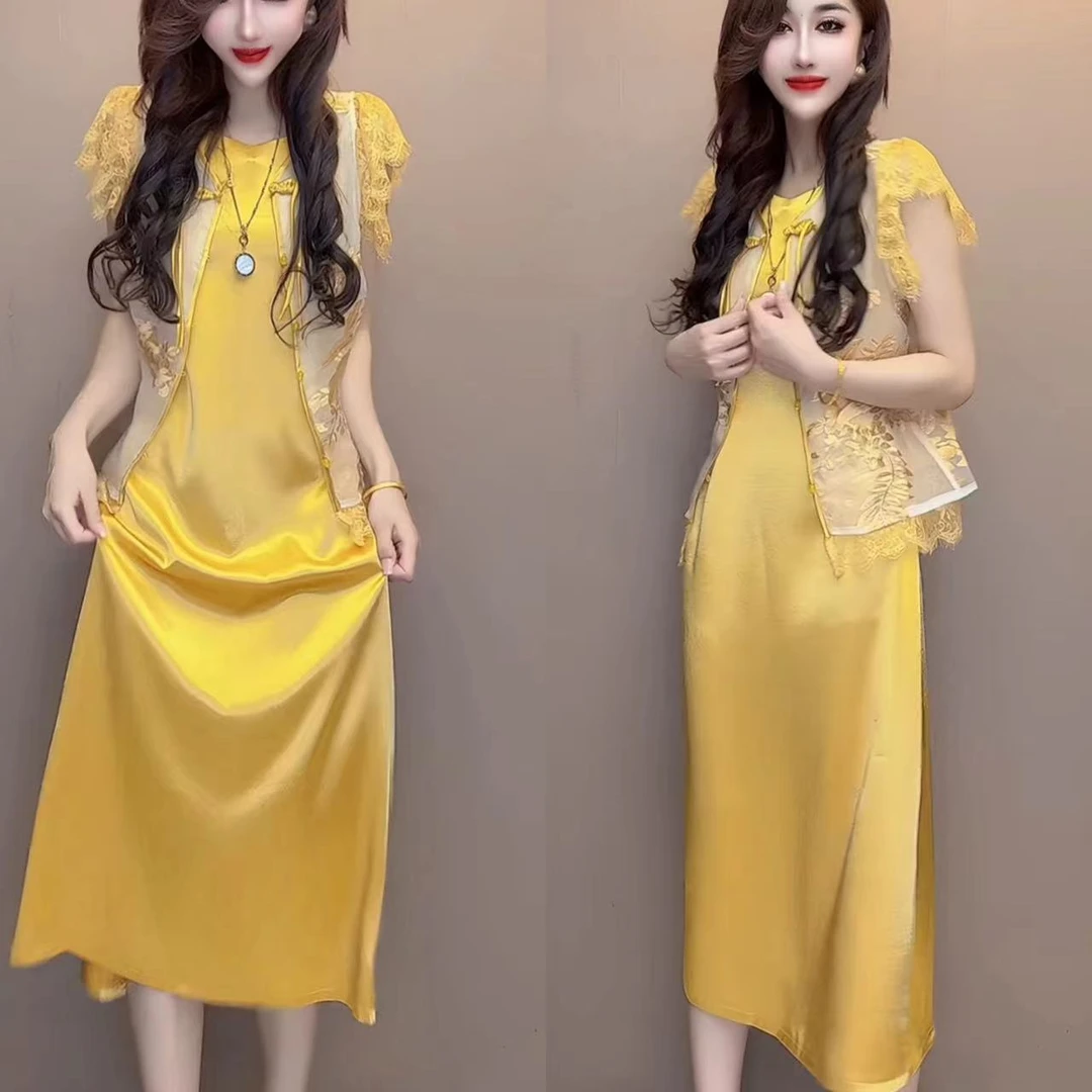 时尚夏季显瘦洋气修身套装