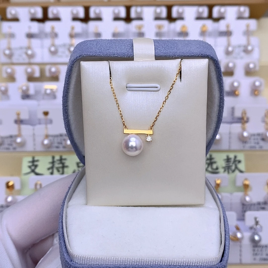 ****套链18K金镶嵌海水珍珠
