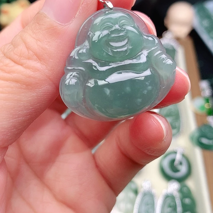 颈饰未镶嵌翡翠吊坠