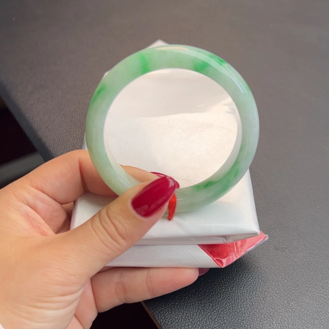 翡翠未镶嵌手镯52-53