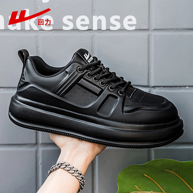 回力男鞋2025新款春季潮流百搭休闲小白板鞋男士厚底增高时尚潮鞋